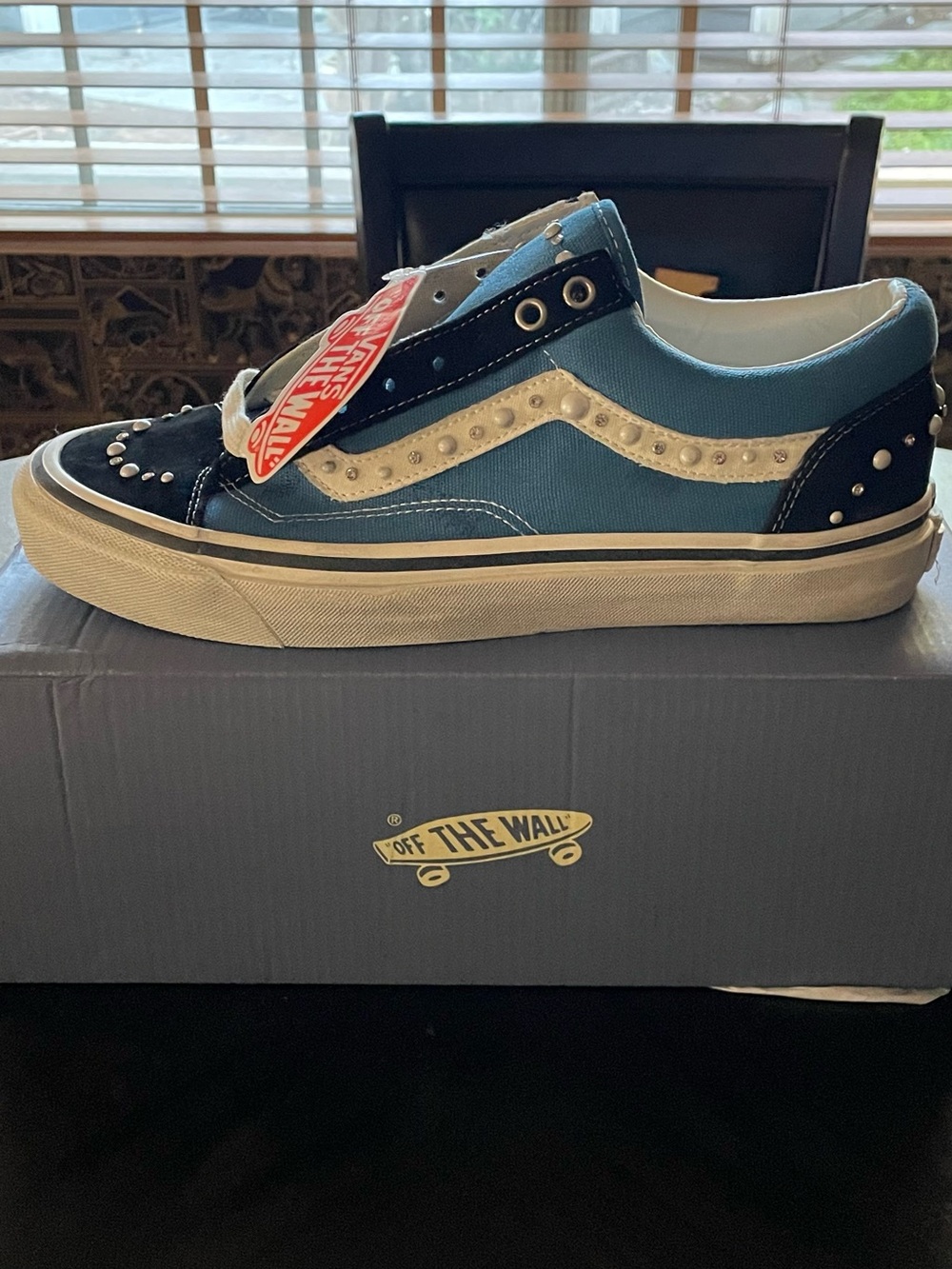 Blue Pearlized Vans